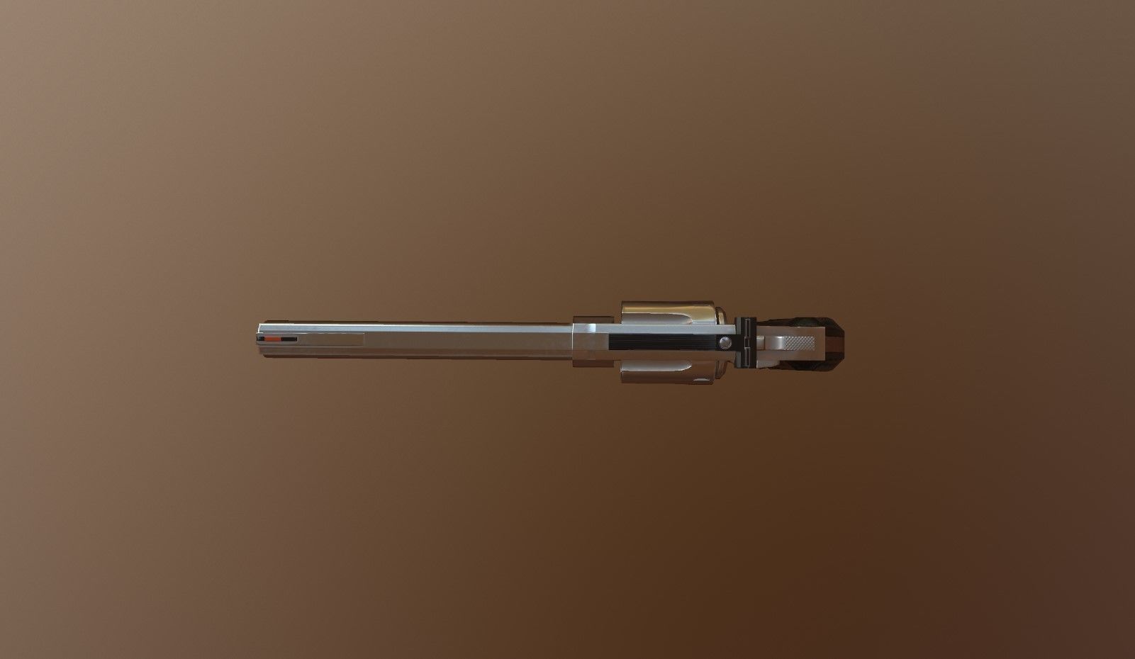 Smith and Wesson revolver Free low-poly 3D model_4