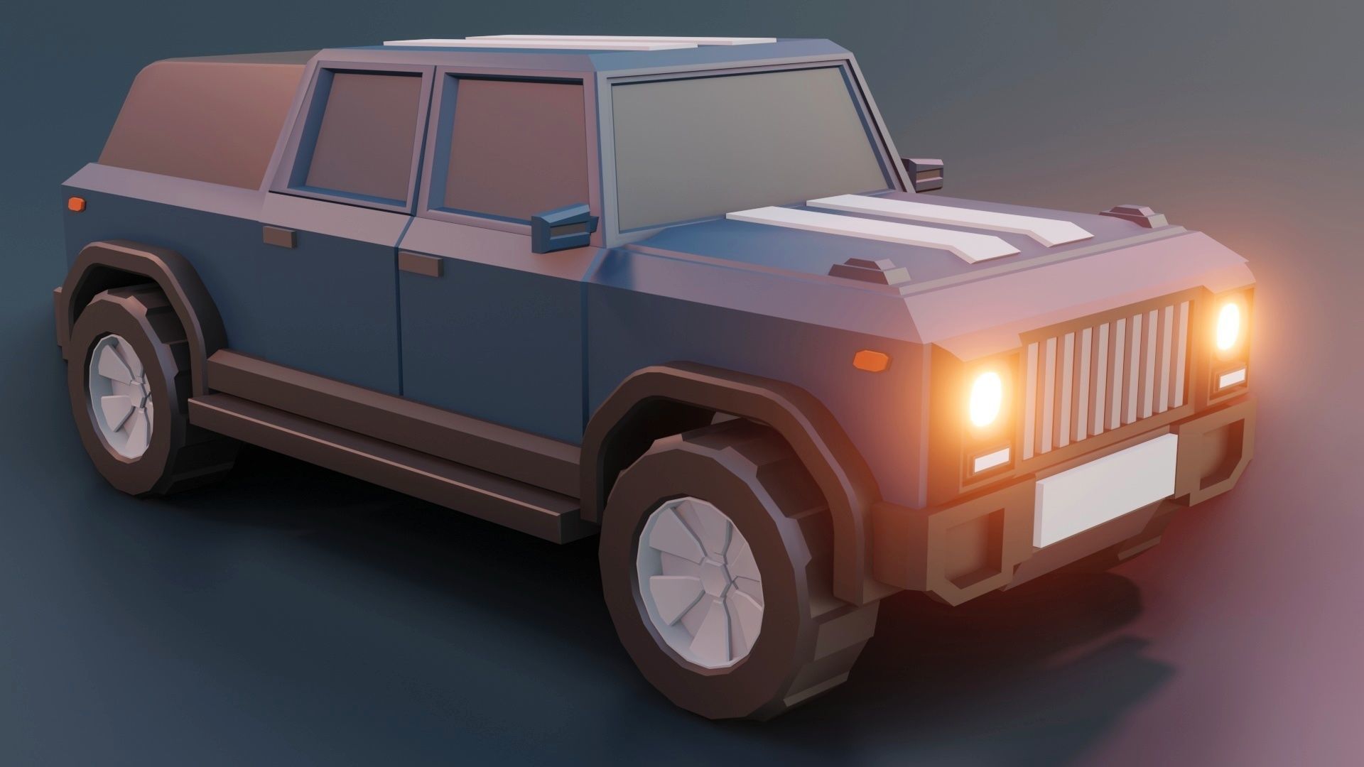 low poly cars vol 02 lowpoly Low-poly 3D model_12