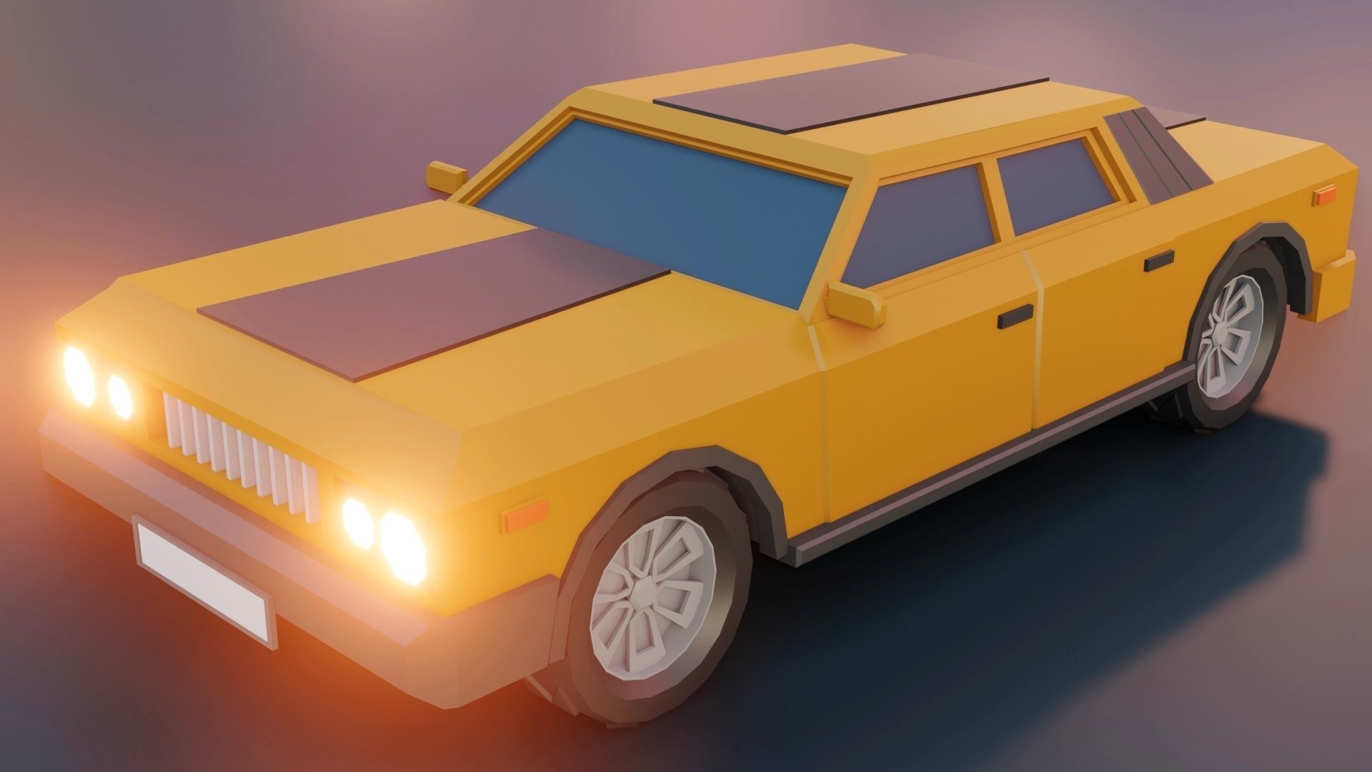 low poly cars vol 02 lowpoly Low-poly 3D model_27