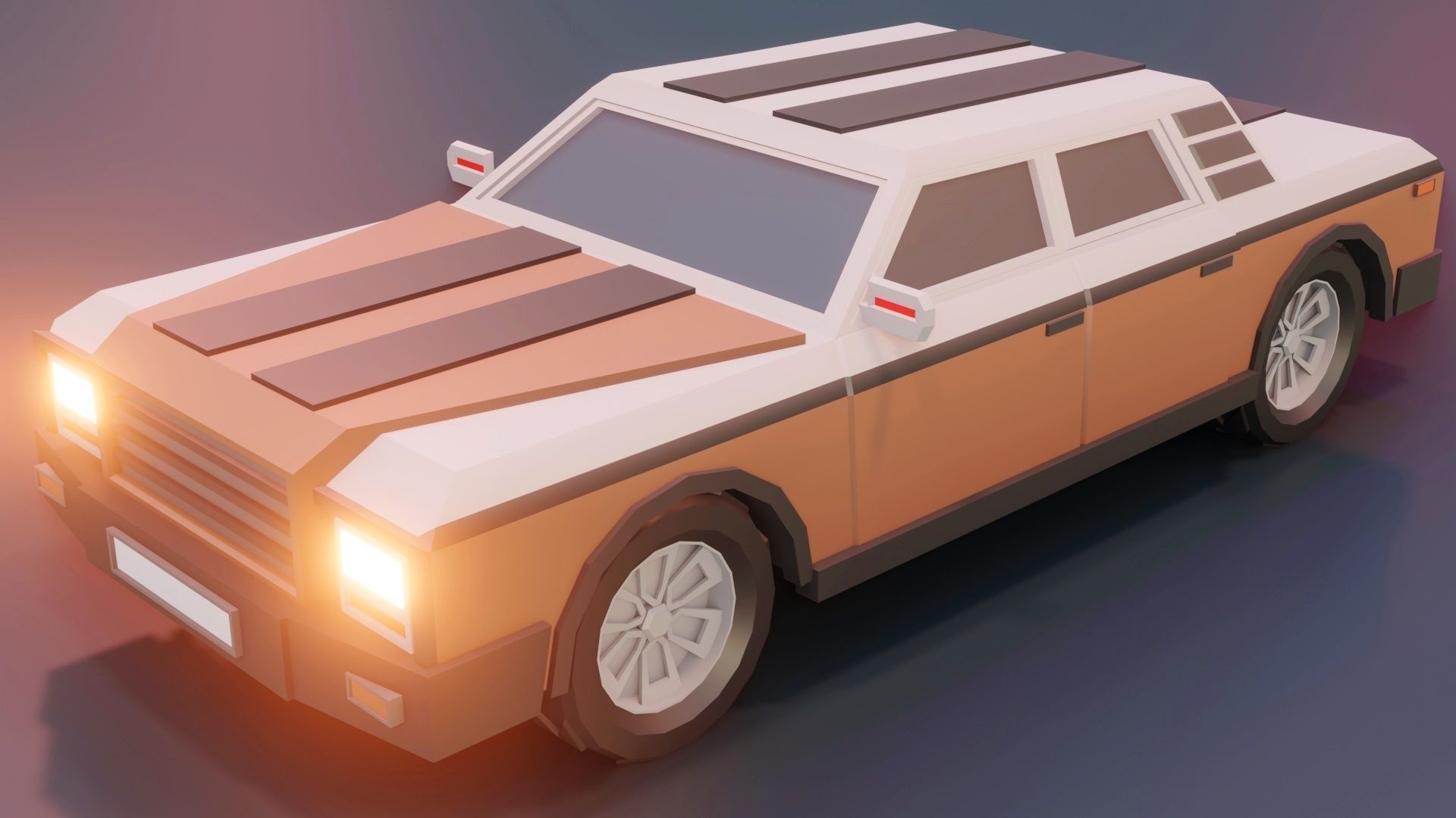 low poly cars vol 02 lowpoly Low-poly 3D model_23