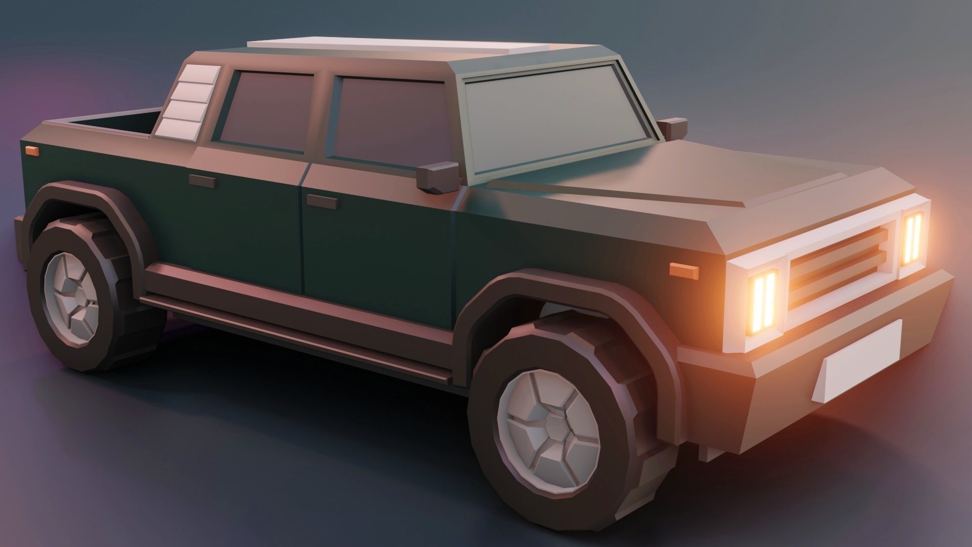 low poly cars vol 02 lowpoly Low-poly 3D model_17