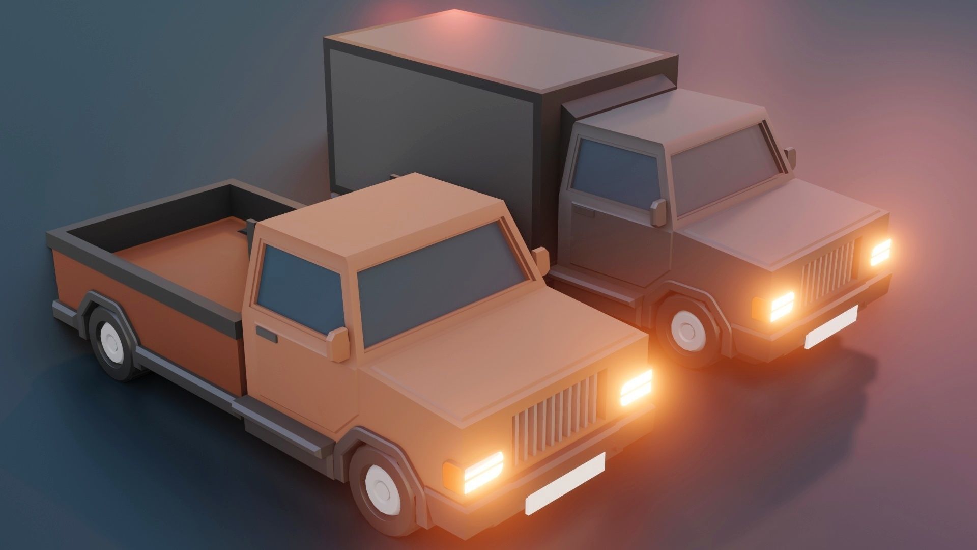 low poly cars vol 02 lowpoly Low-poly 3D model_30