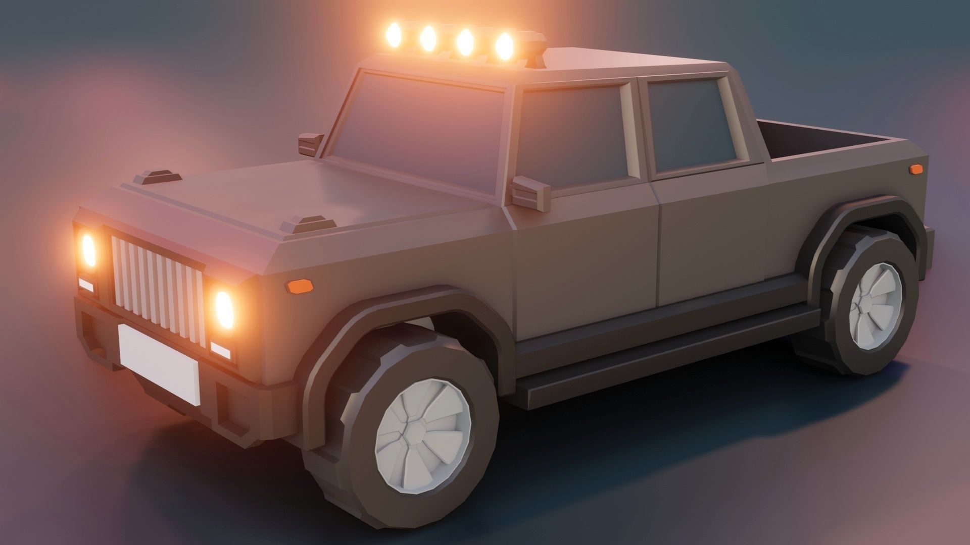 low poly cars vol 02 lowpoly Low-poly 3D model_13