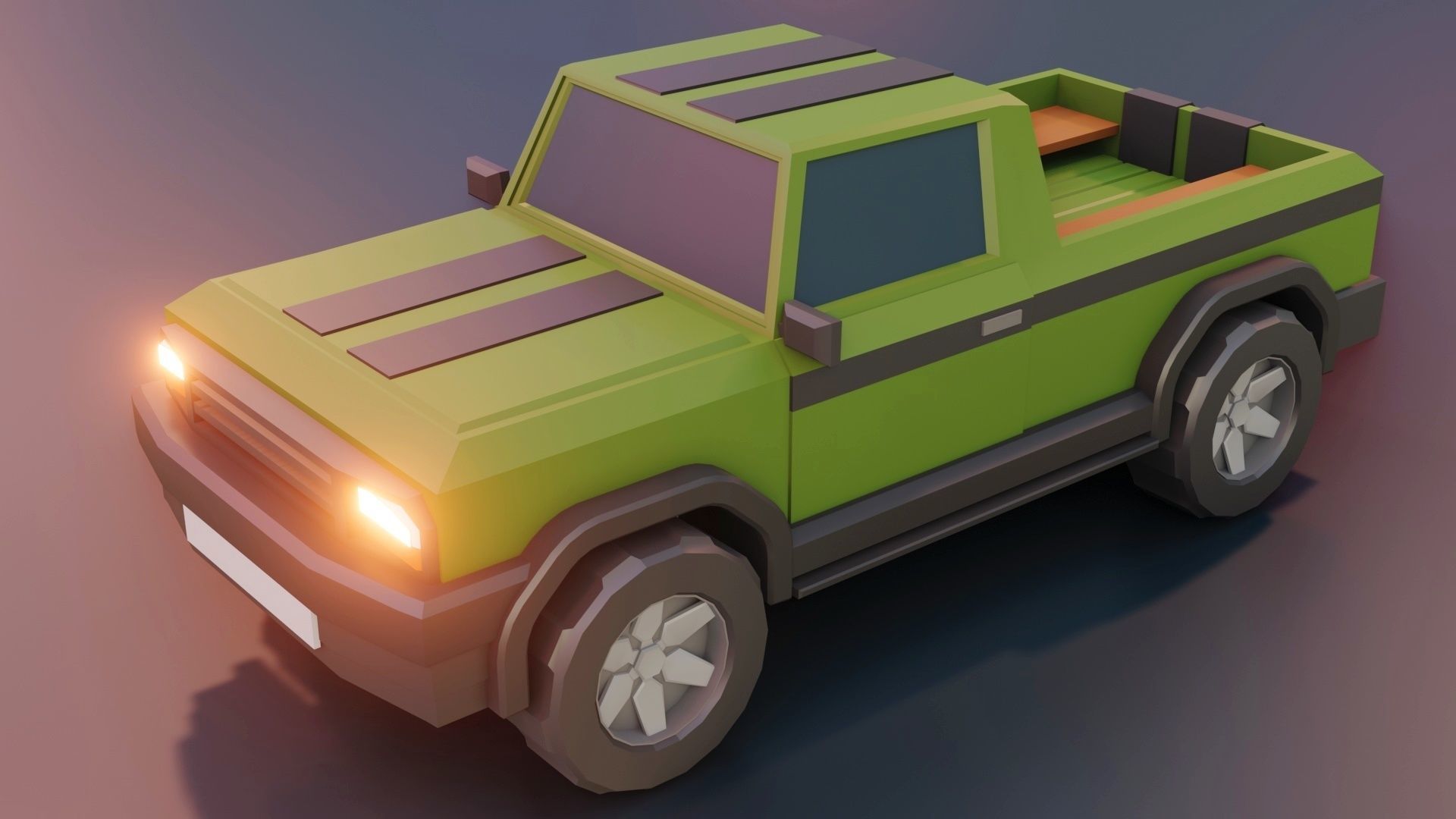 low poly cars vol 02 lowpoly Low-poly 3D model_19