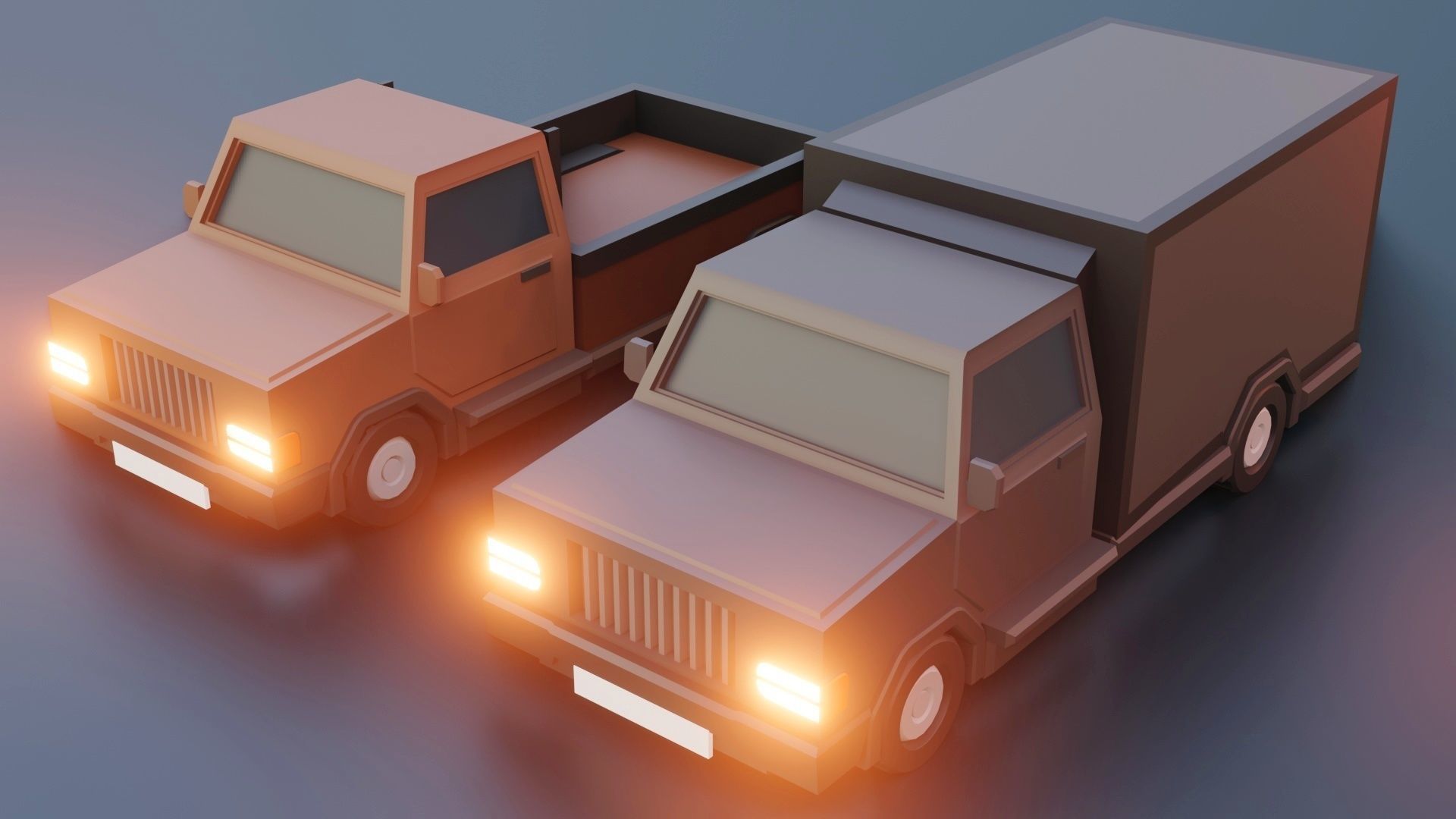 low poly cars vol 02 lowpoly Low-poly 3D model_7