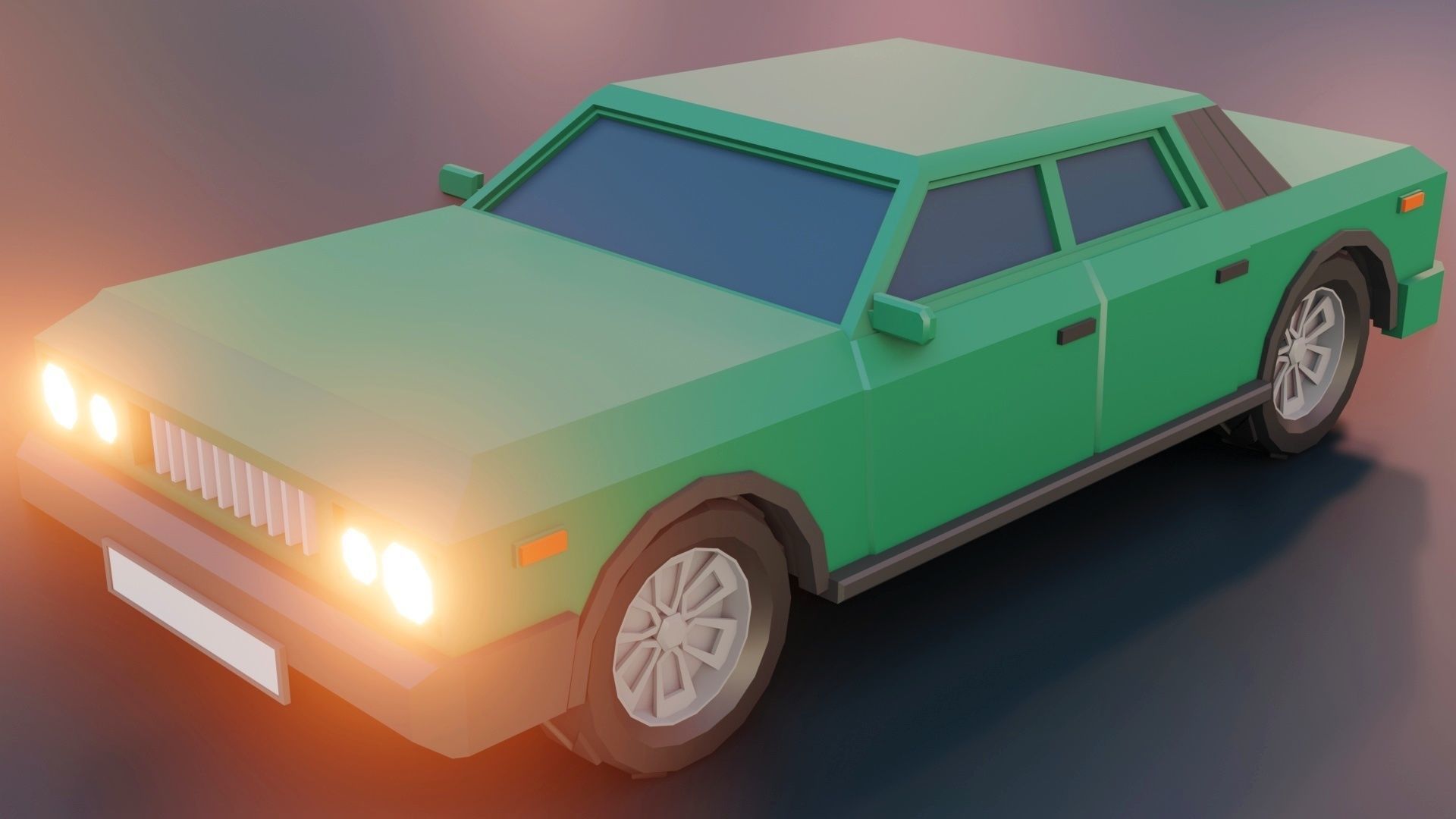 low poly cars vol 02 lowpoly Low-poly 3D model_28