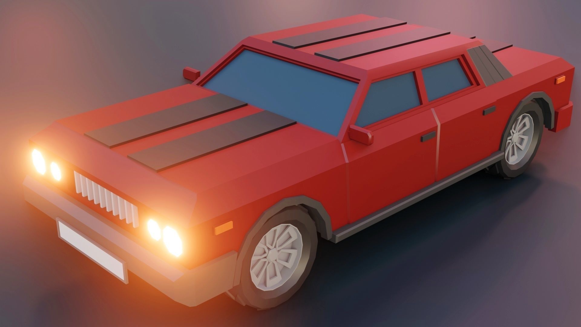 low poly cars vol 02 lowpoly Low-poly 3D model_29