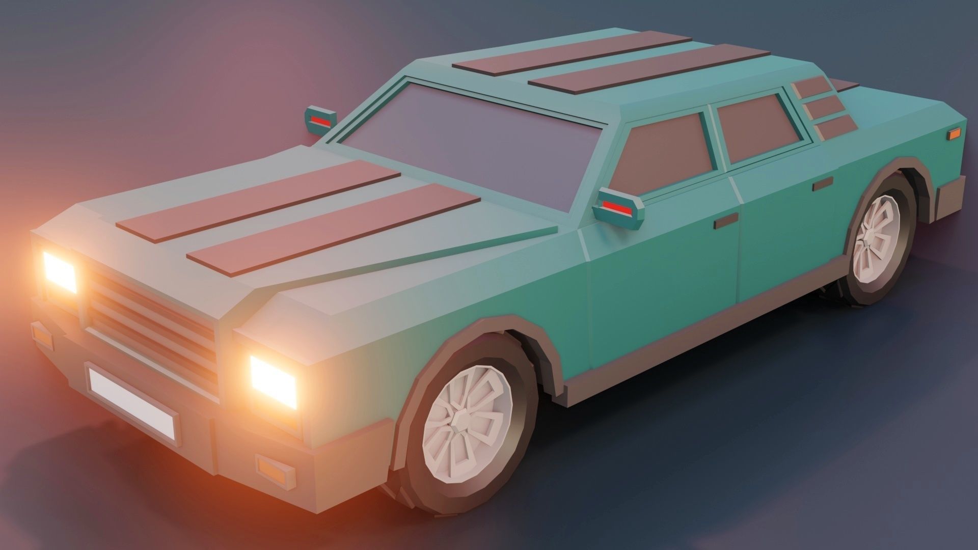 low poly cars vol 02 lowpoly Low-poly 3D model_24
