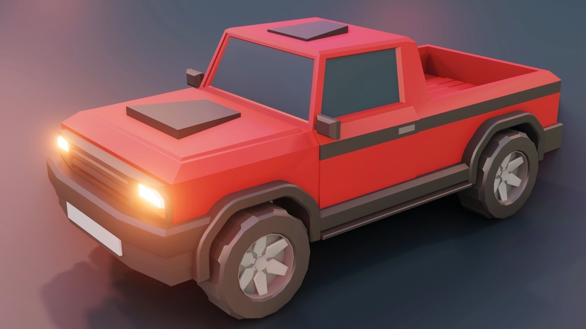 low poly cars vol 02 lowpoly Low-poly 3D model_20