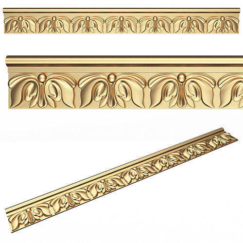 Ornament Element Molding 08 Low-poly 3D model
