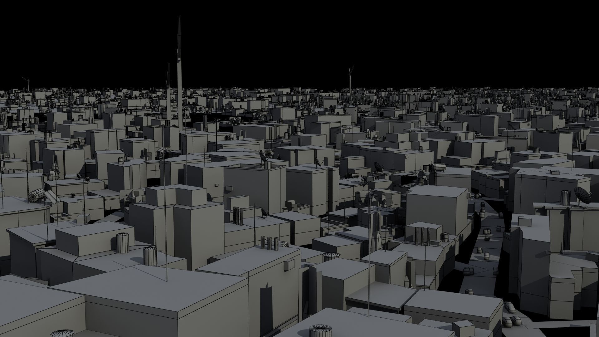 Arab City High Detail Low-poly 3D model_29