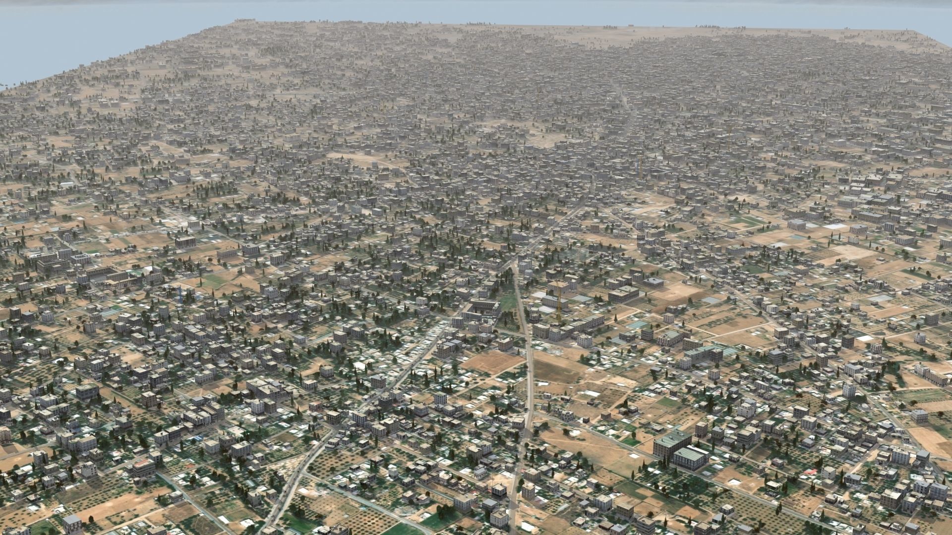 Arab City High Detail Low-poly 3D model_4