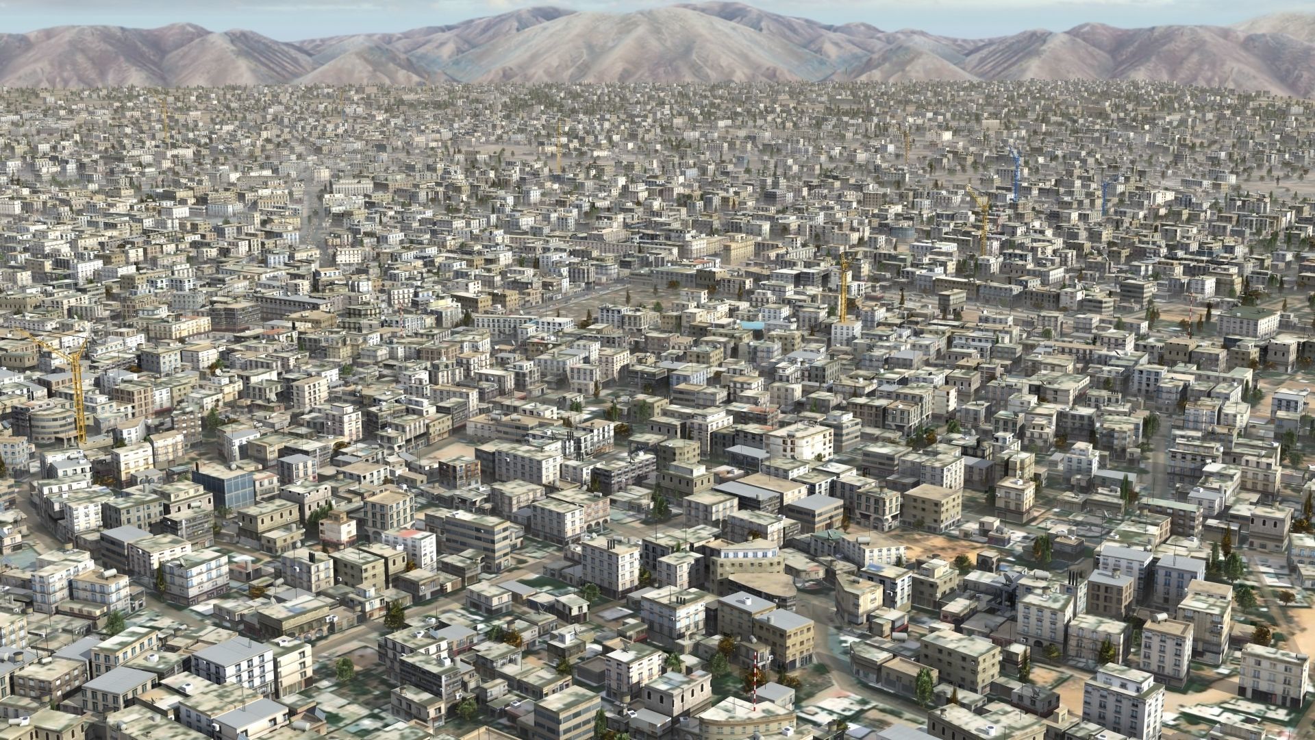 Arab City High Detail Low-poly 3D model_12