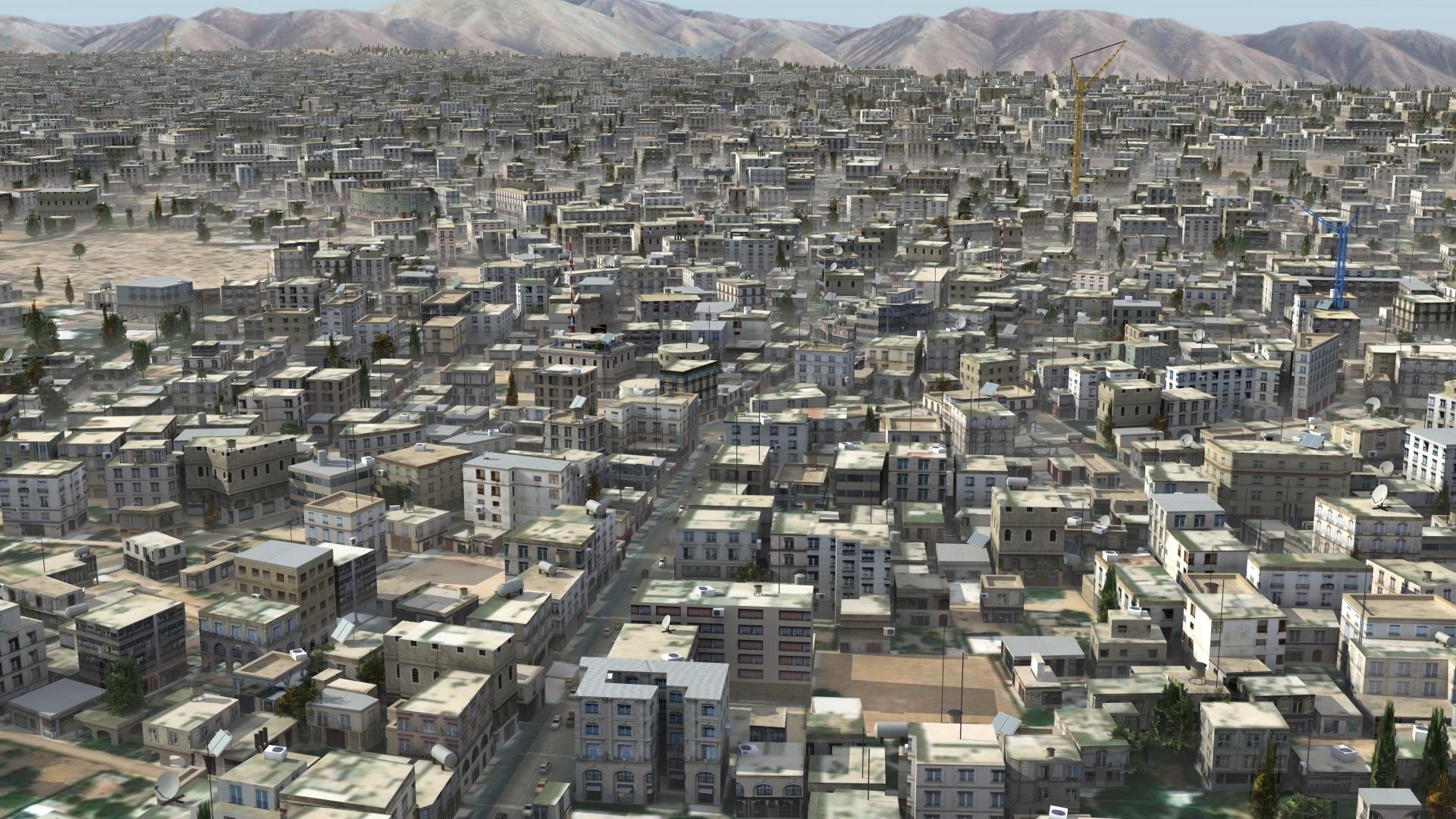 Arab City High Detail Low-poly 3D model_3