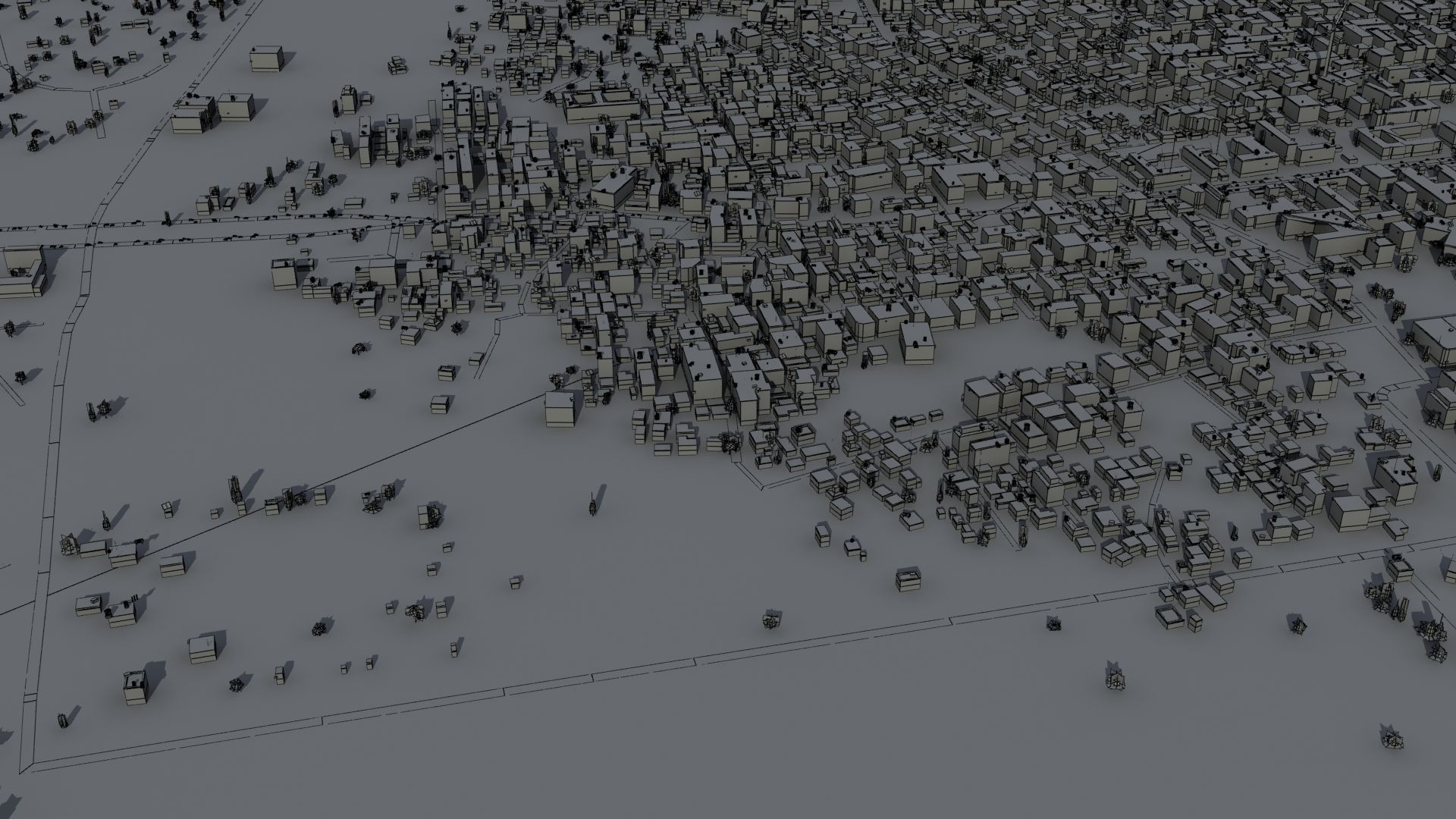 Arab City High Detail Low-poly 3D model_35