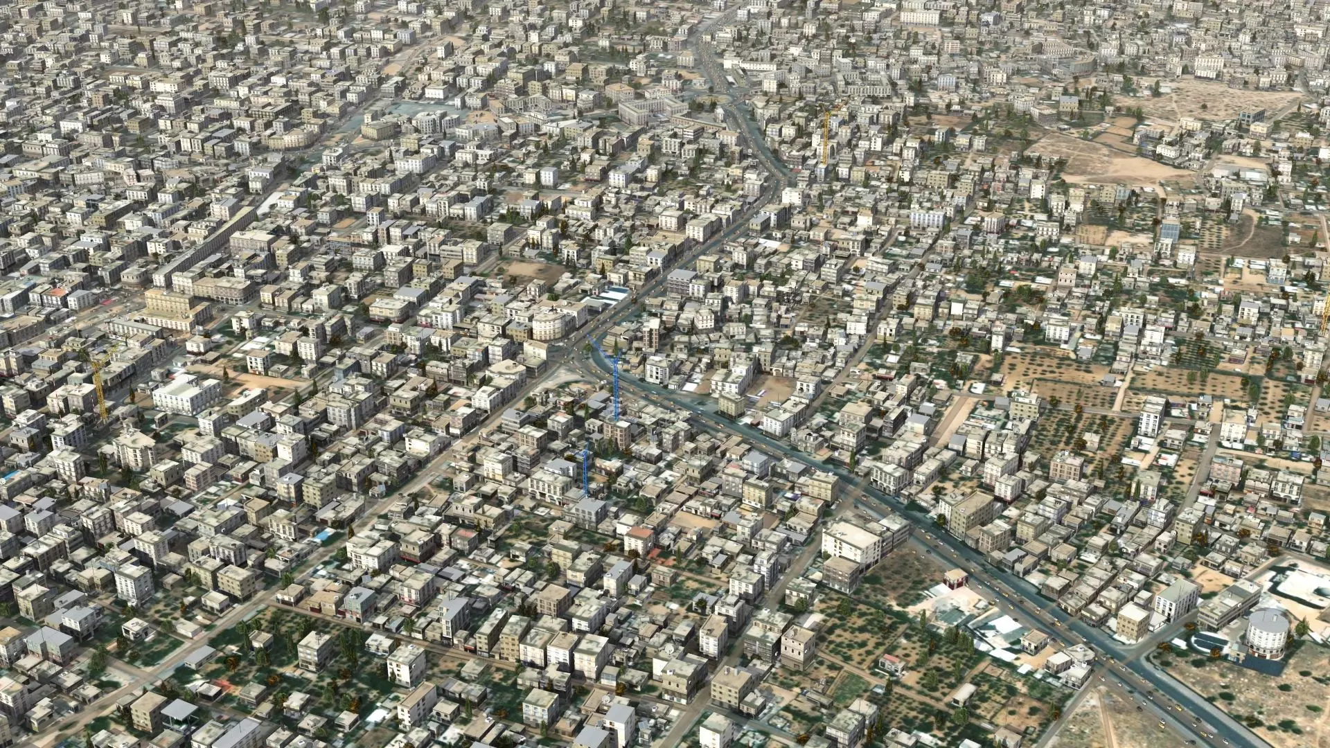 Arab City High Detail Low-poly 3D model_0