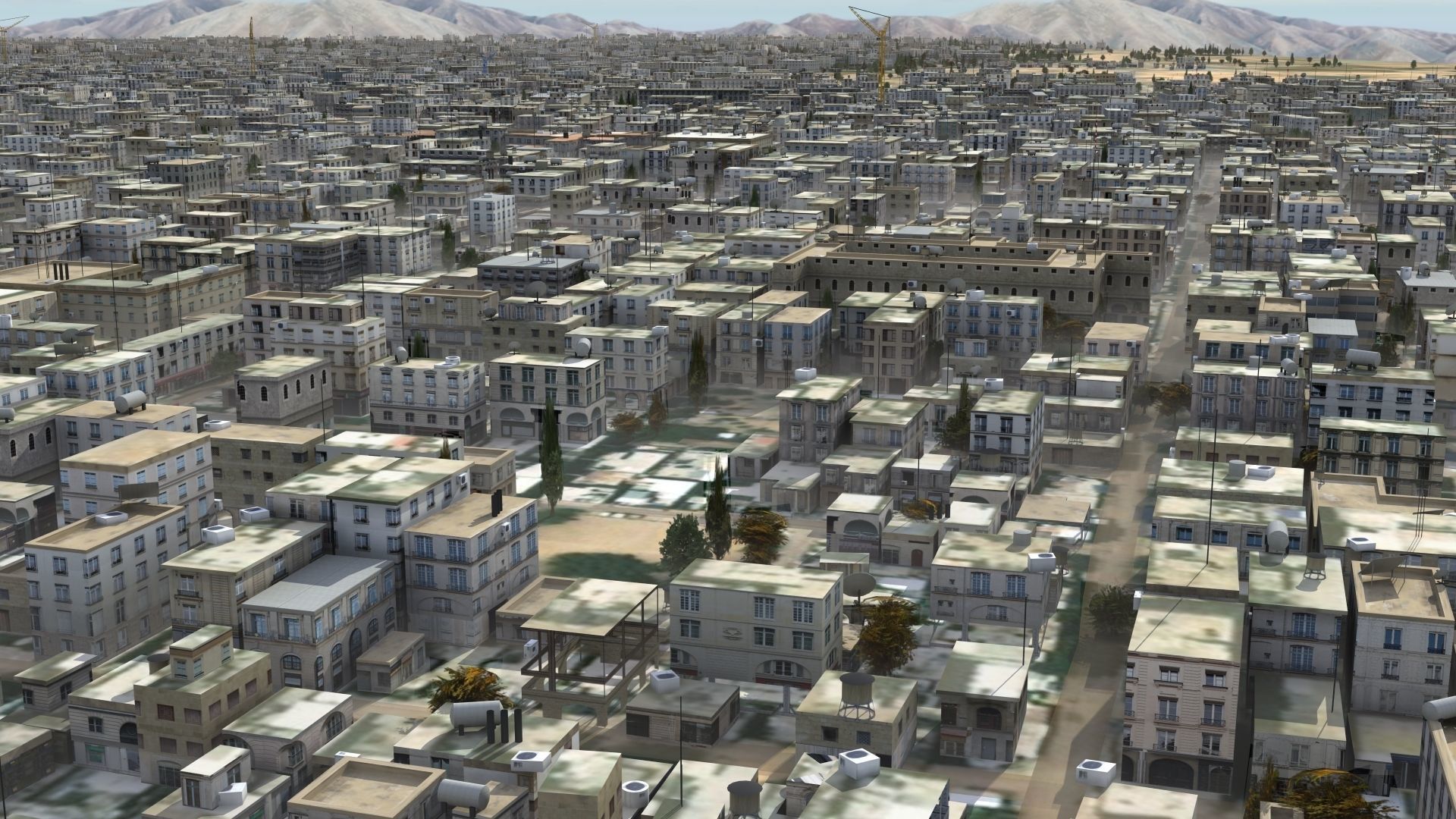 Arab City High Detail Low-poly 3D model_11