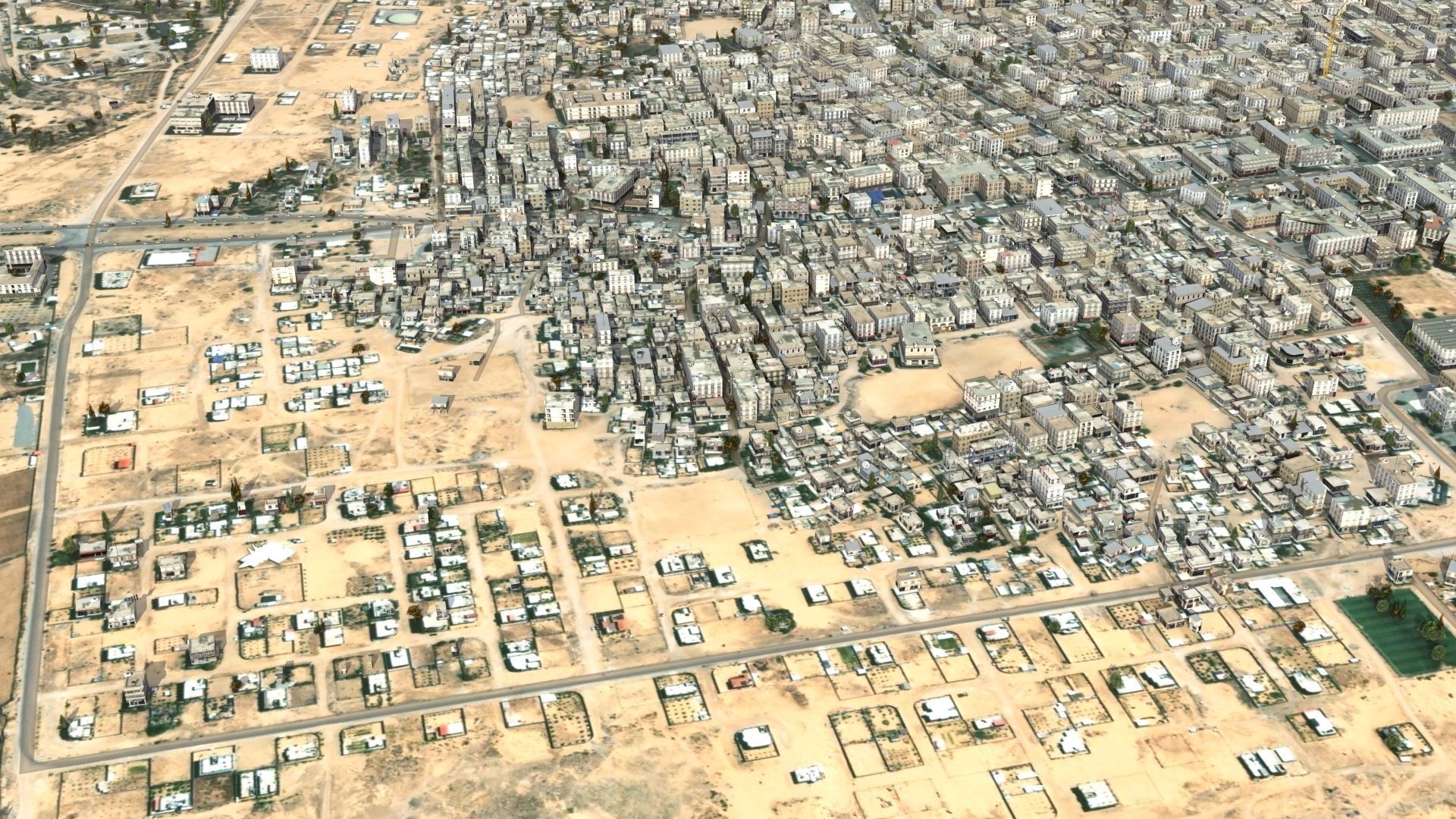 Arab City High Detail Low-poly 3D model_7