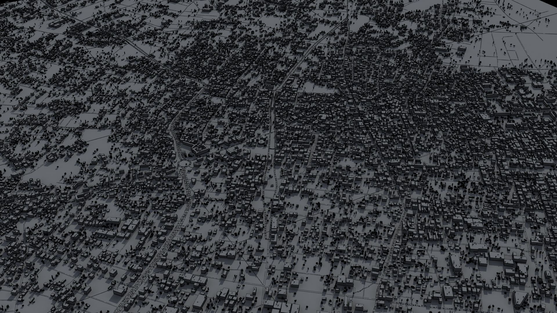 Arab City High Detail Low-poly 3D model_37