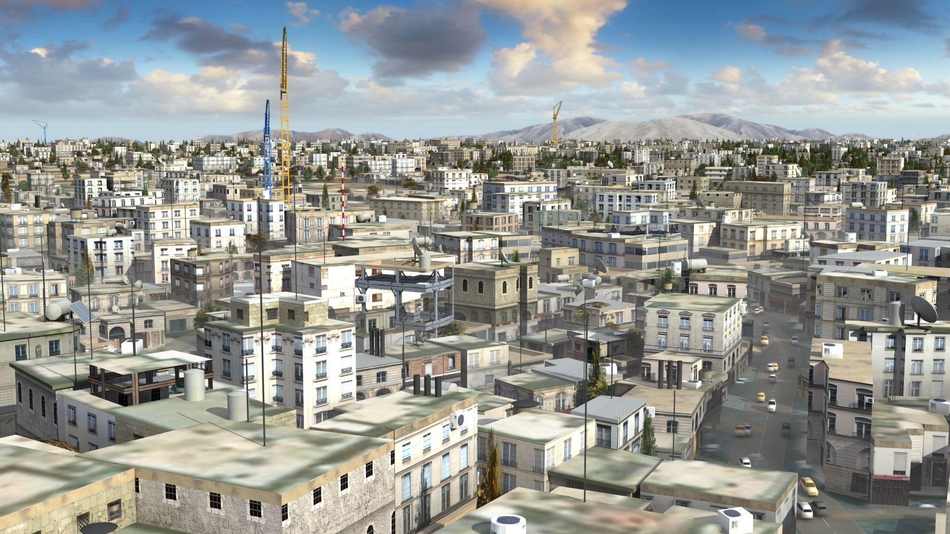 Arab City High Detail Low-poly 3D model_16