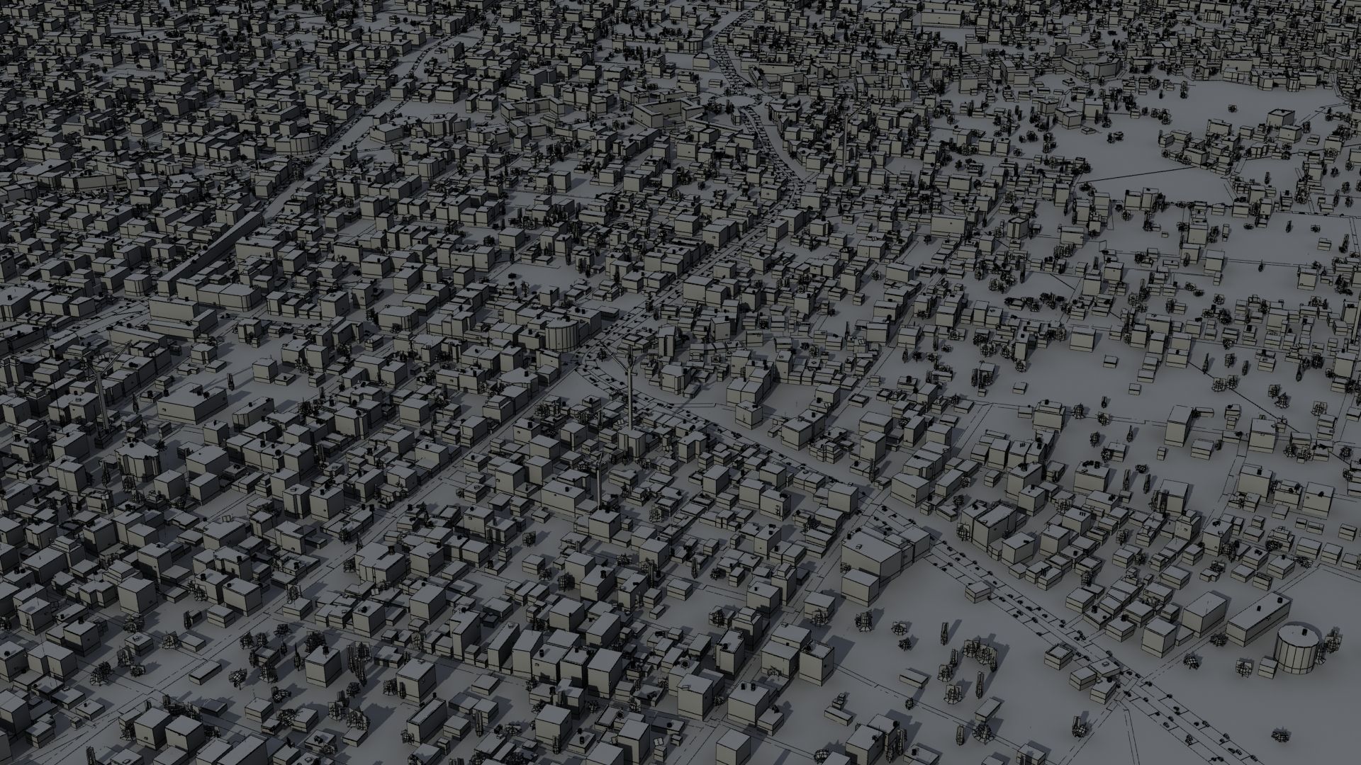 Arab City High Detail Low-poly 3D model_45