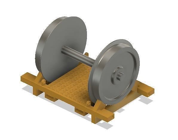 Model Railway - Wheelset Cradles 3D print model 2