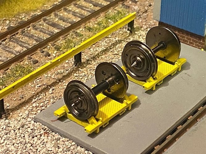 Model Railway - Wheelset Cradles 3D print model 3