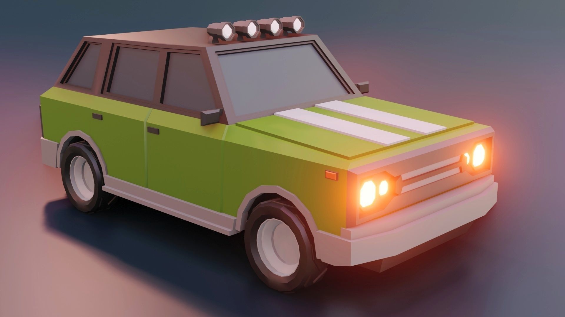 low poly cars vol 03 lowpoly Low-poly 3D model_29
