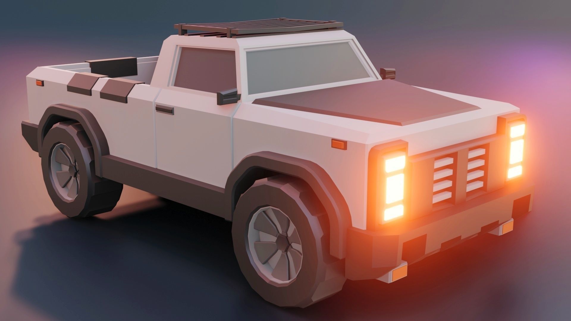 low poly cars vol 03 lowpoly Low-poly 3D model_4