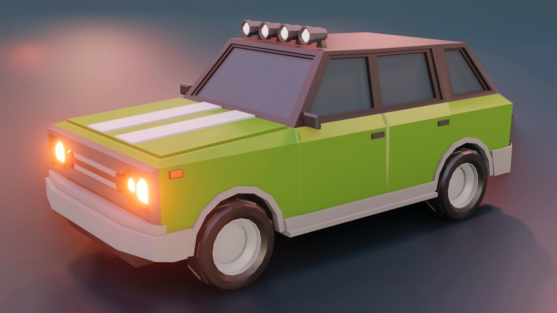low poly cars vol 03 lowpoly Low-poly 3D model_28