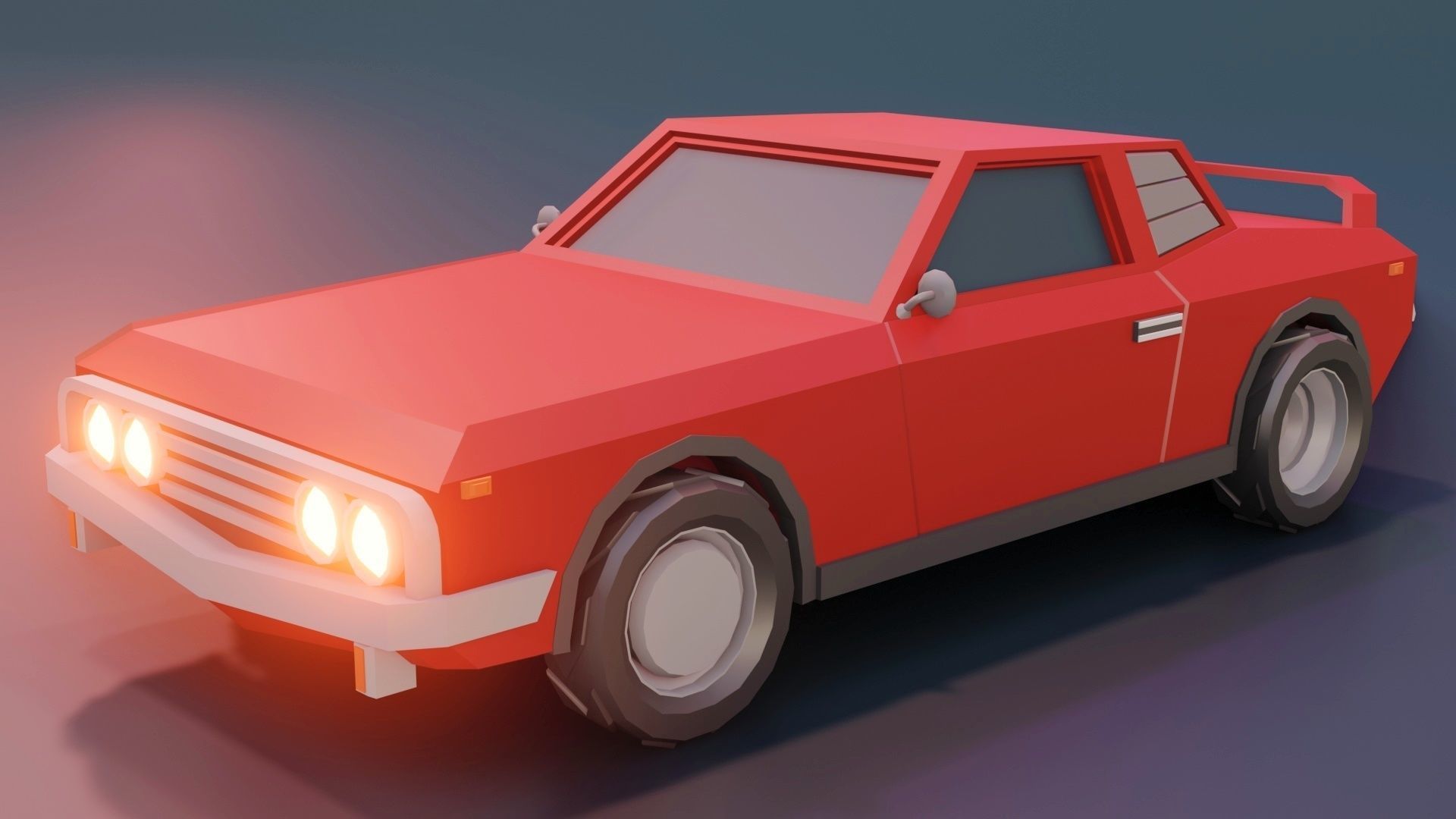 low poly cars vol 03 lowpoly Low-poly 3D model_12