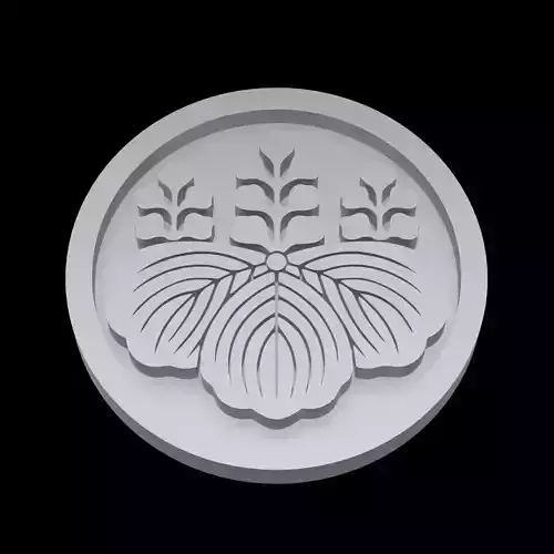 Toyotomi Kamon - Samurai Clan Crest 3D model