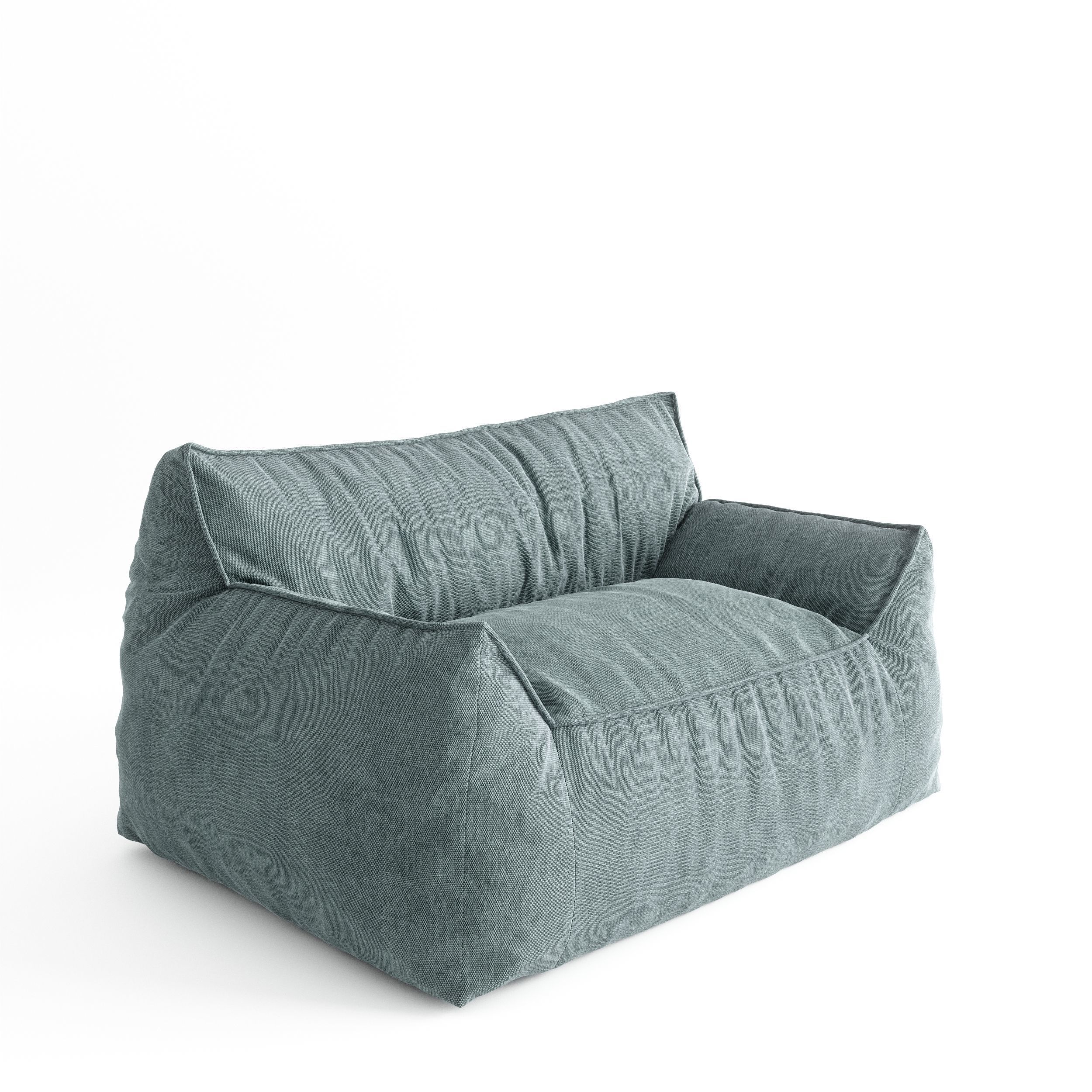 Big Joe Imperial Fufton Armchair Pouf Sofa 3D model_1