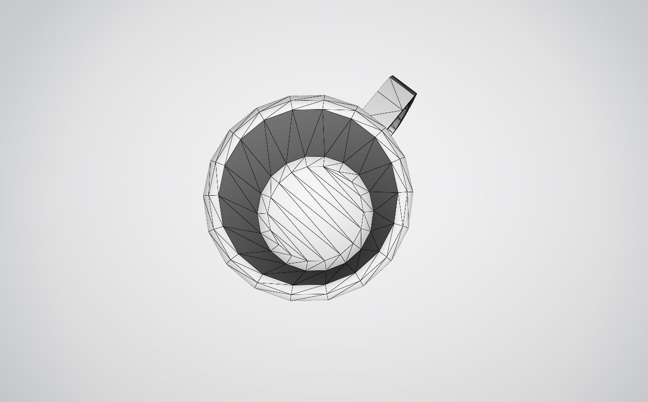 Steel cup Free low-poly 3D model_5