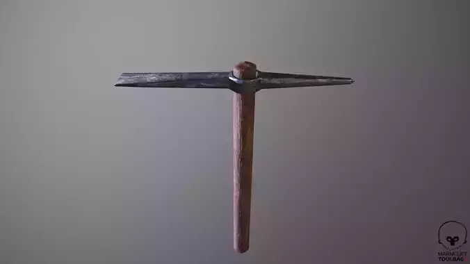 Pickaxe lowpoly hammer