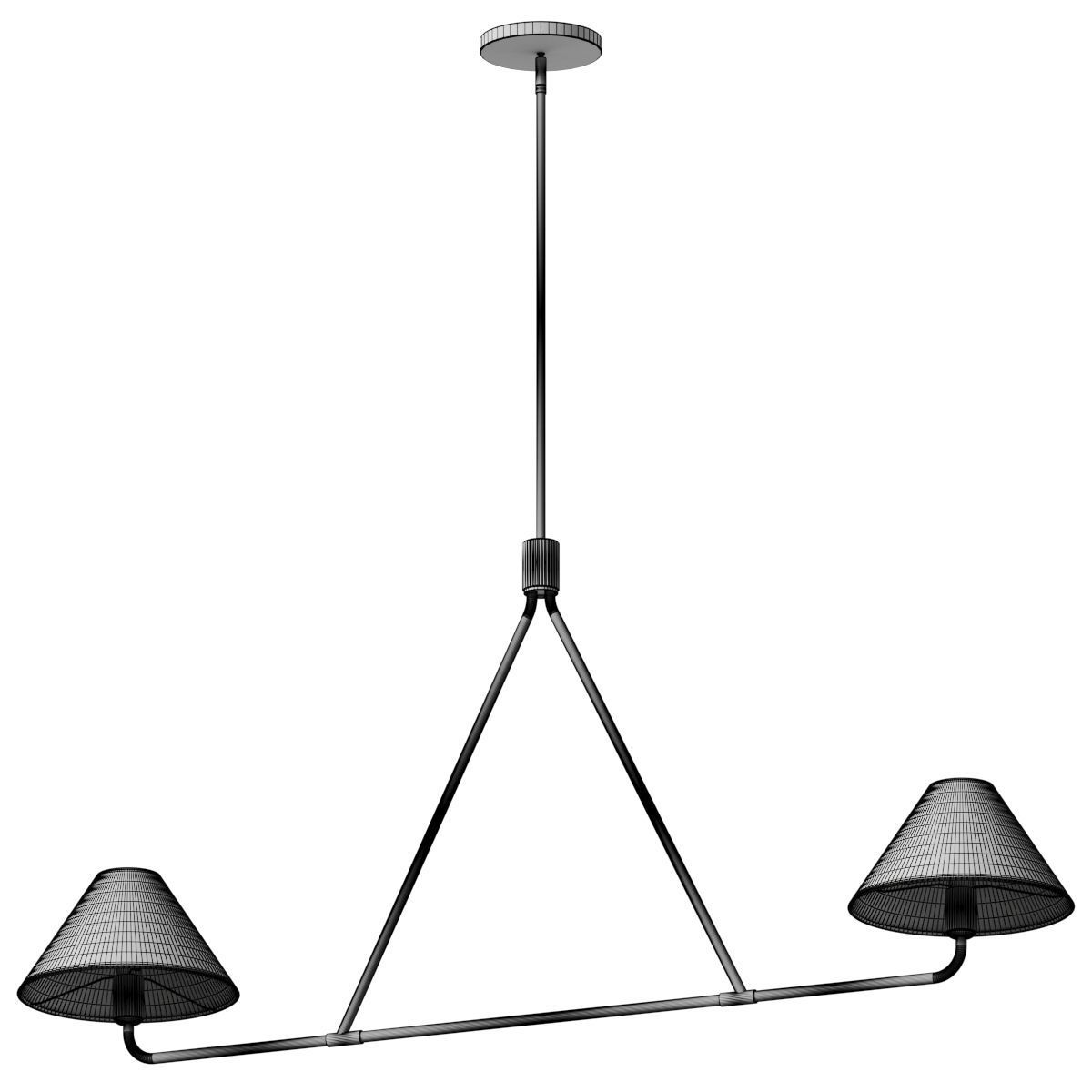 Beatrix Pendant - West Elm 3D model_1