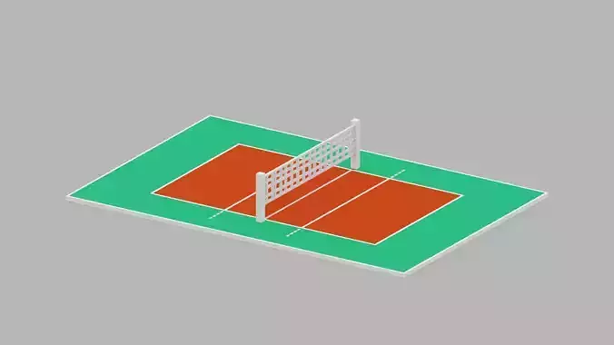Voxel Volleyball Court