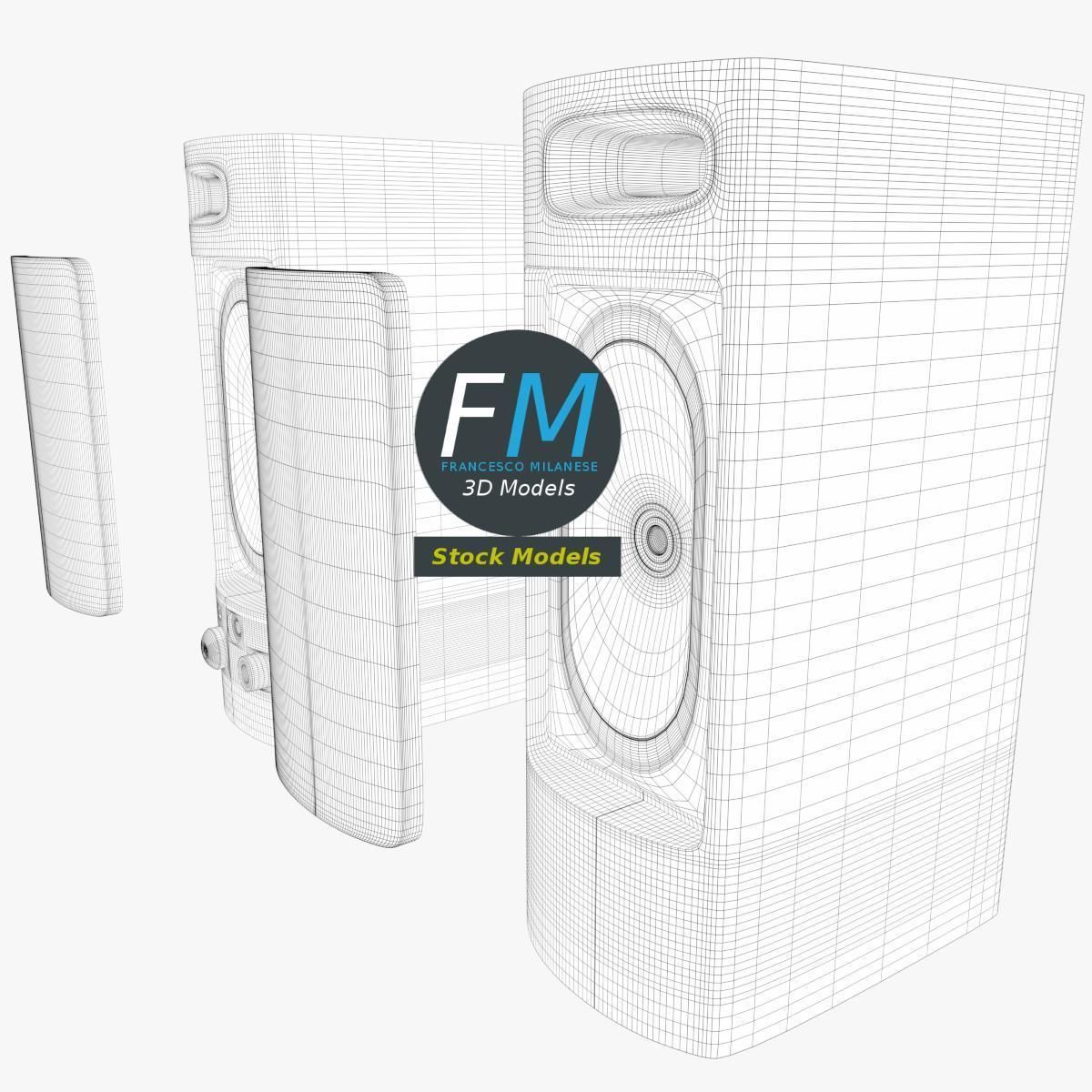 PC speakers 4 3D model_8