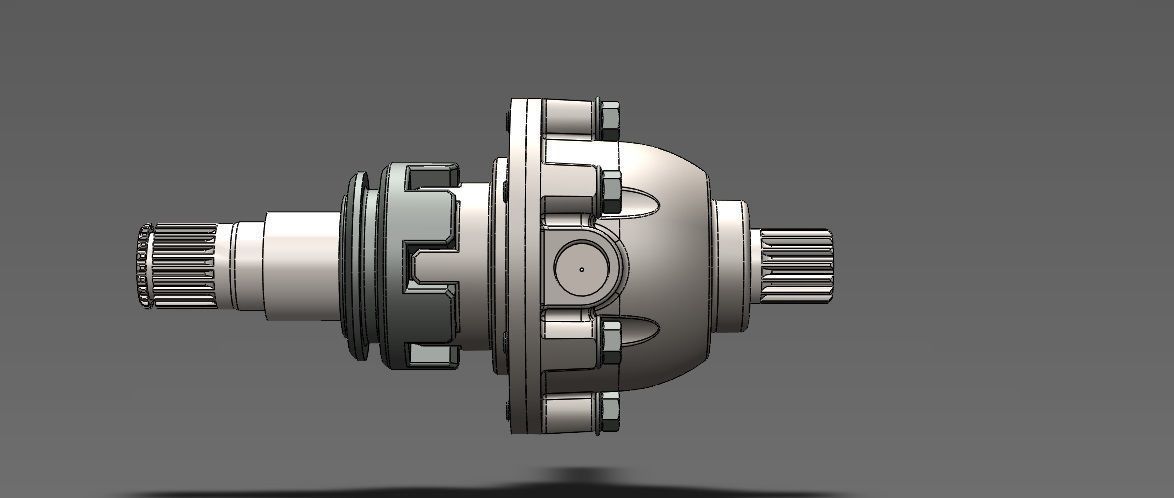 Differential Gearbox 3D model_5