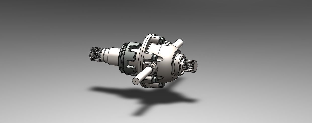 Differential Gearbox 3D model_1