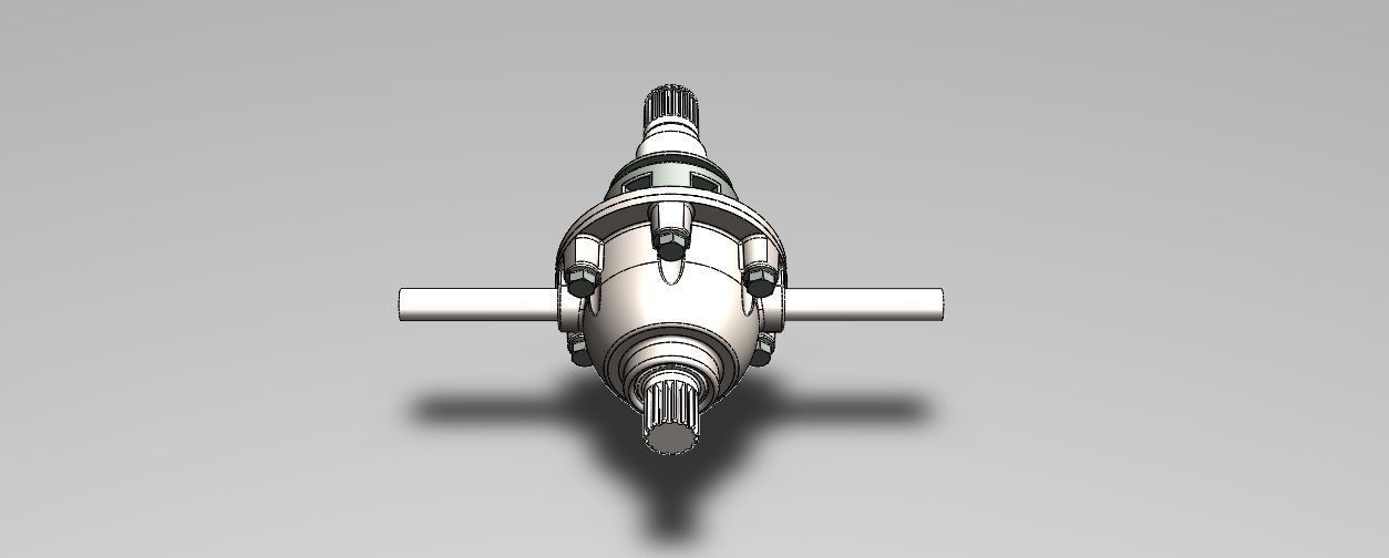 Differential Gearbox 3D model_4