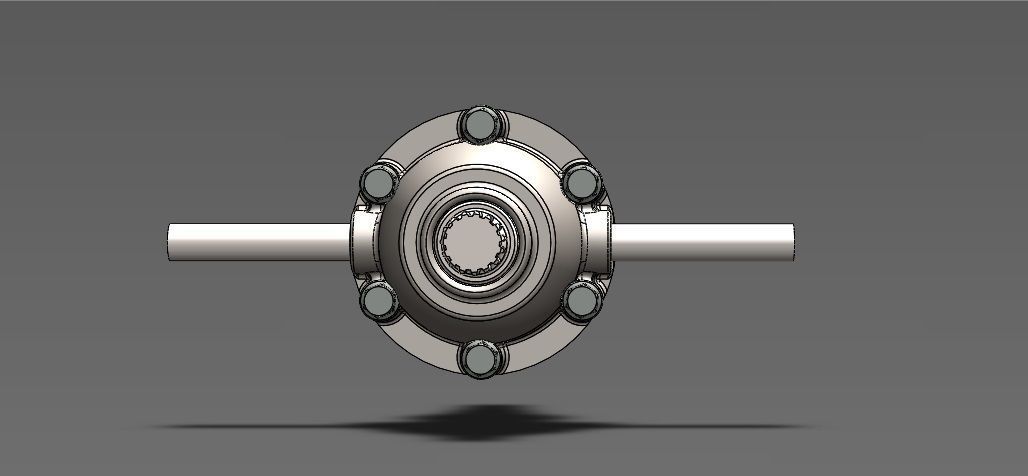 Differential Gearbox 3D model_6