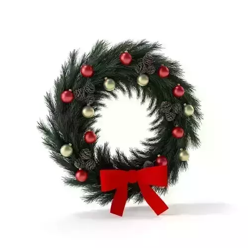 Modern Christmas Wreath