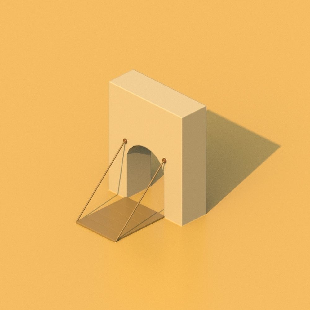 Isometric Cartoon Low Poly Medieval Castle 3D model Low-poly 3D model_11