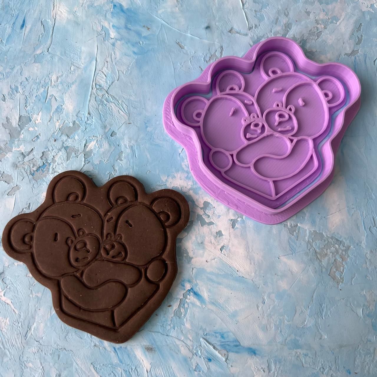 Bears Cookie Cutter 3D print model_1