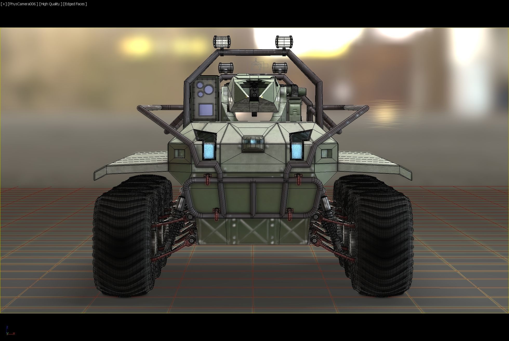 UGV with automatic Natter Turret 3D model_10
