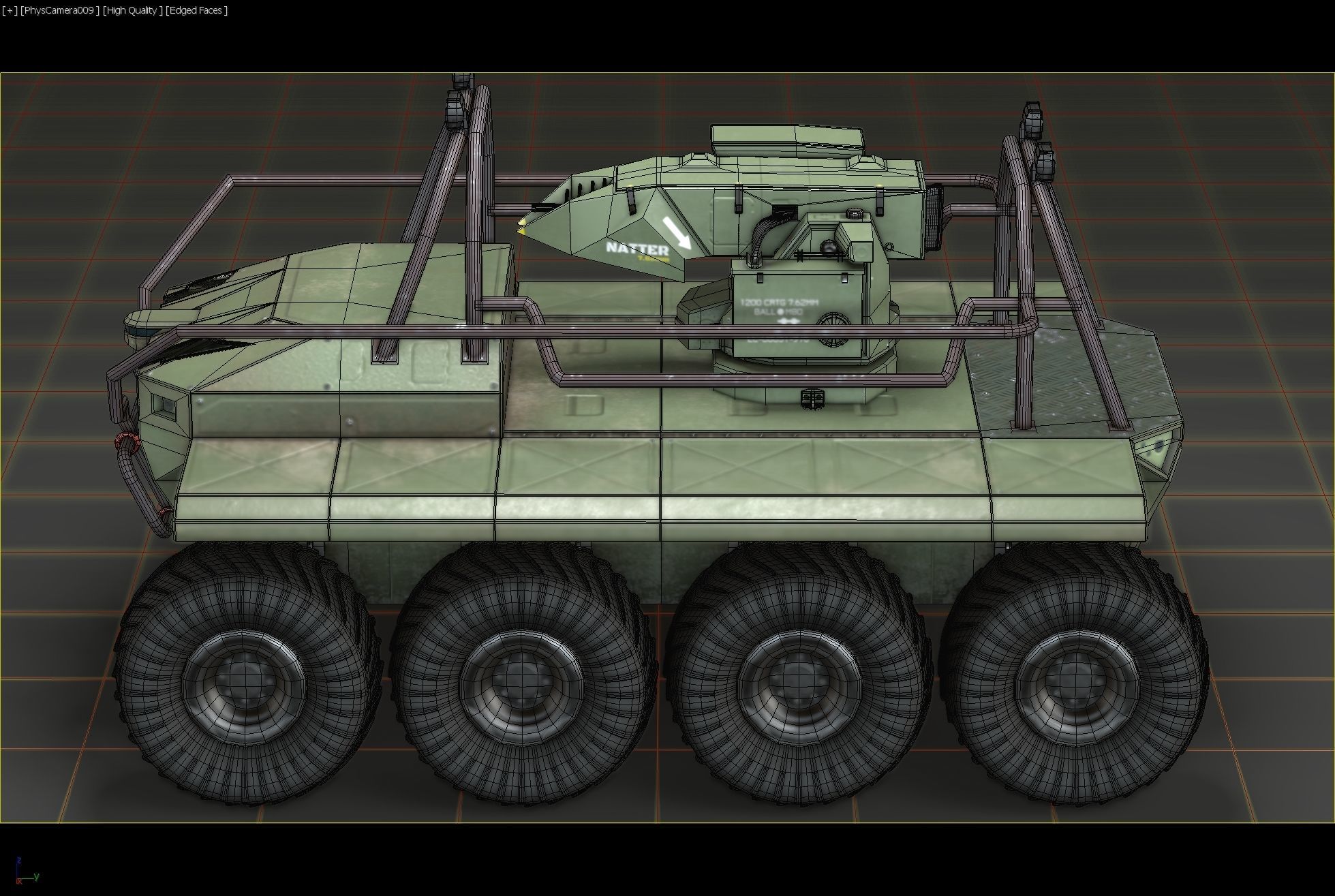 UGV with automatic Natter Turret 3D model_15