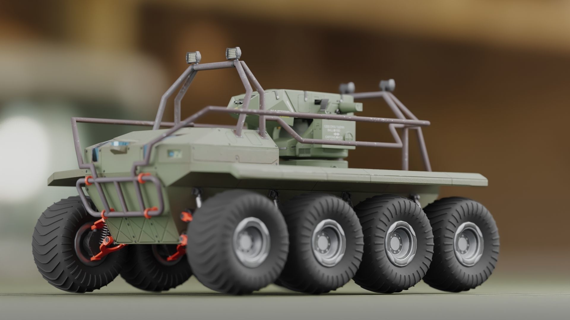 UGV with automatic Natter Turret 3D model_32
