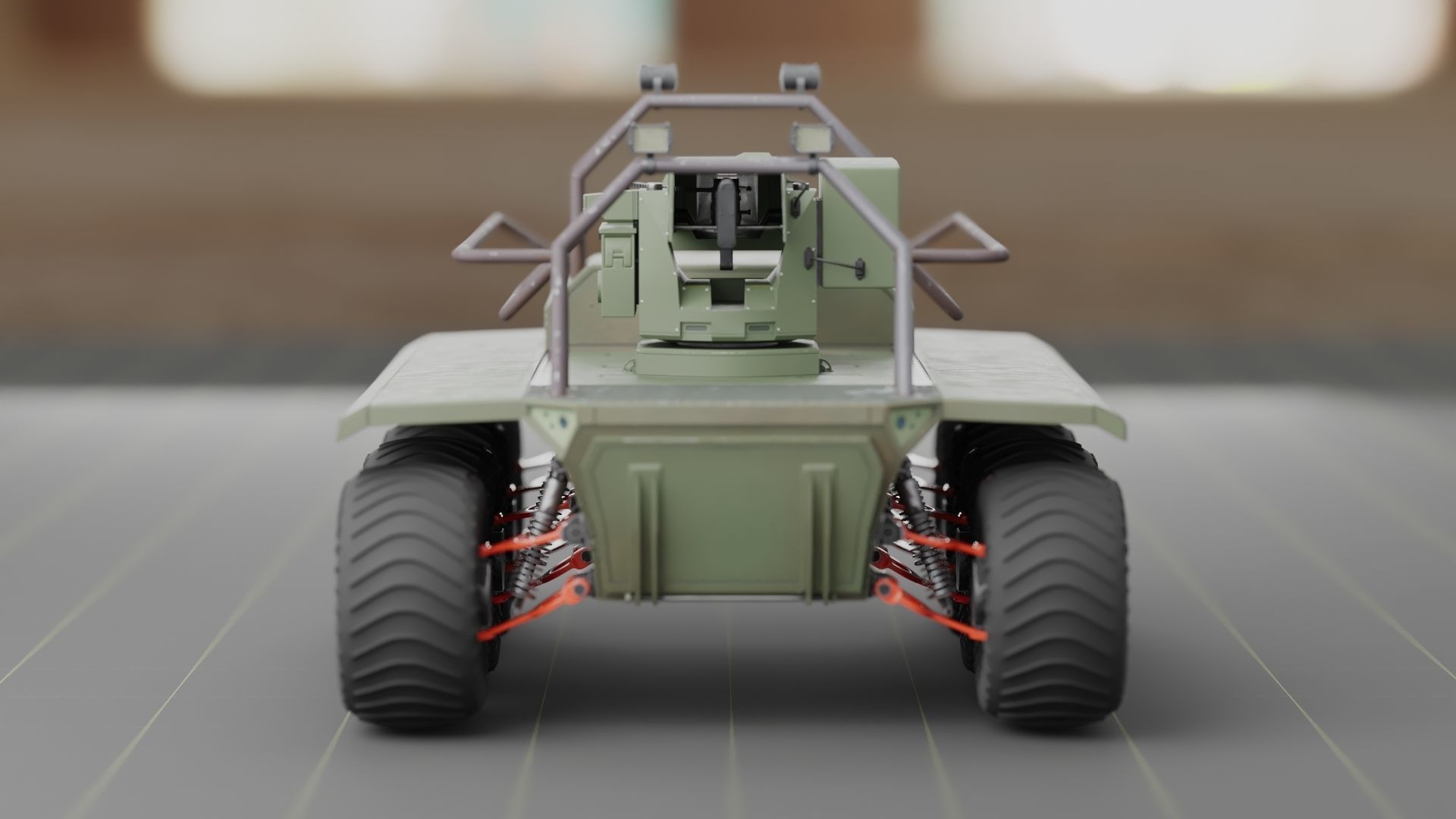 UGV with automatic Natter Turret 3D model_29
