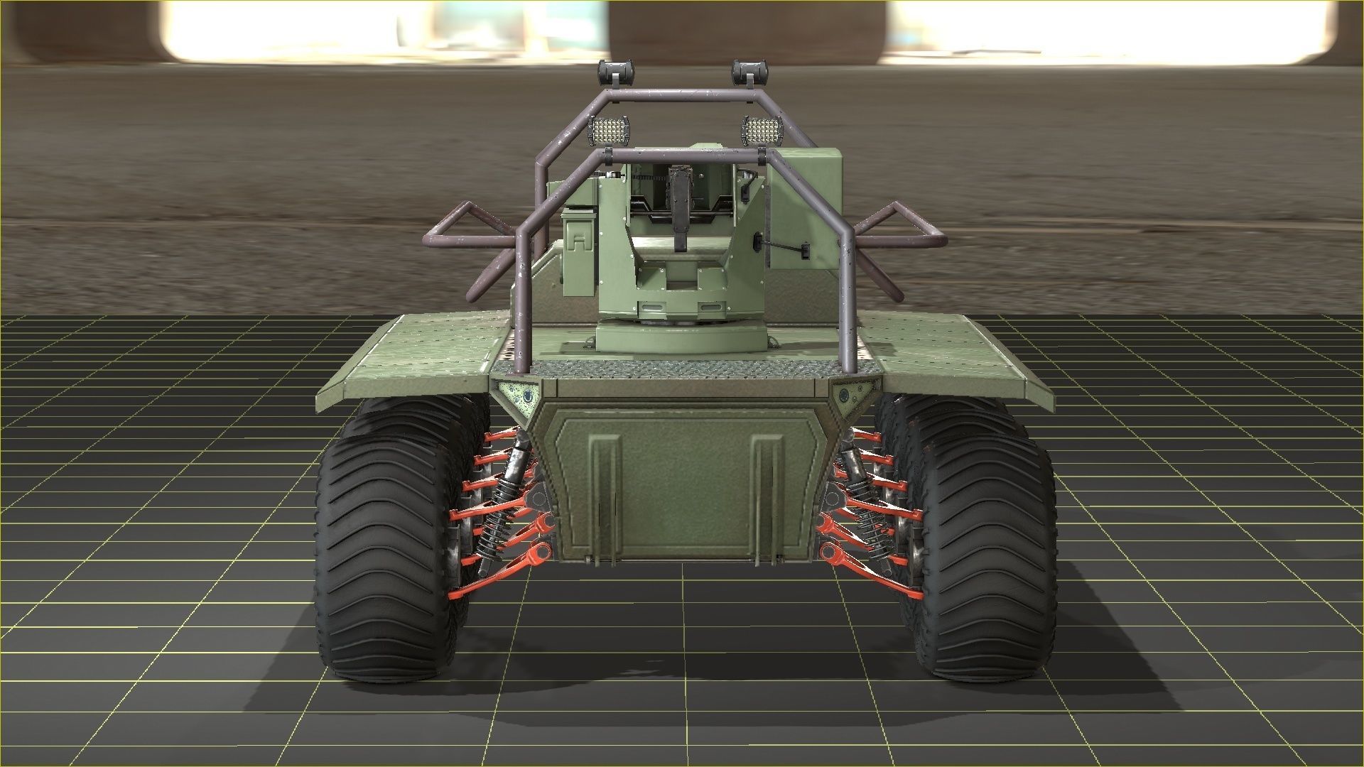 UGV with automatic Natter Turret 3D model_39
